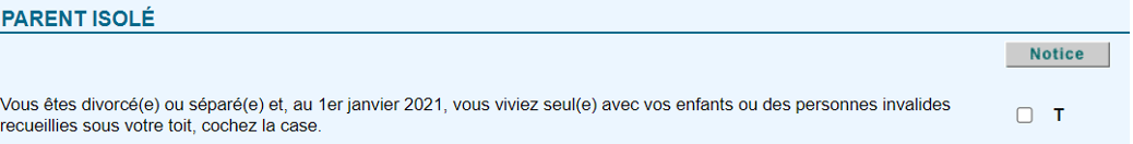 Parent isolé