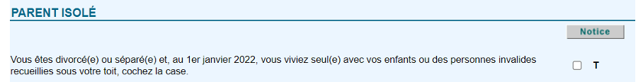 Parent isolé